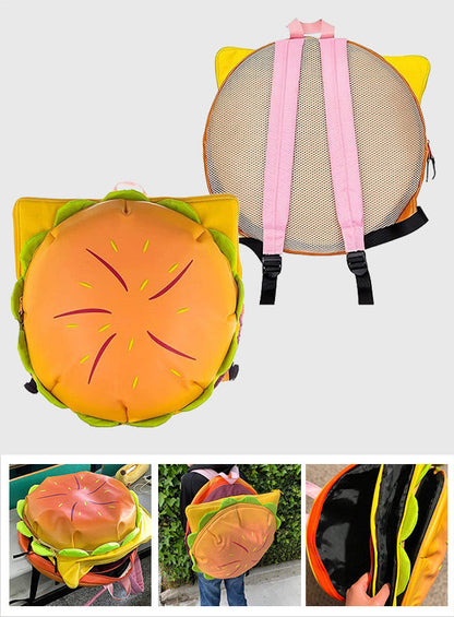 Hamburger Design Backpack - Hamburger Design Backpack