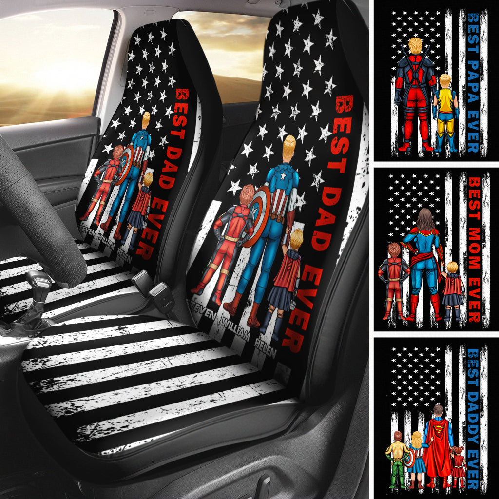 Best Dad Ever - Personalized Father Seat Covers