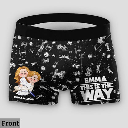 This Is The Way - Personalized The Force Lace Border Women Briefs And Men’s Boxer Briefs