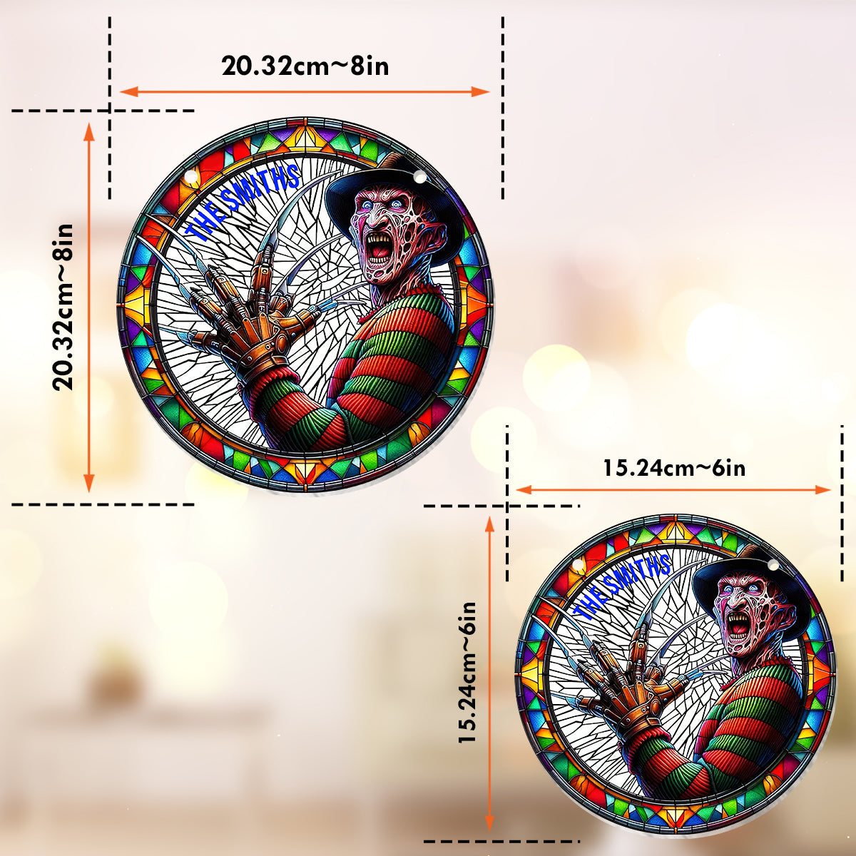 Halloween Is Coming - Personalized Window Hanging Suncatcher Ornament