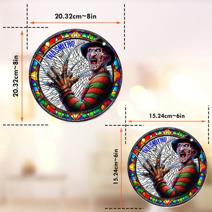 Halloween Is Coming - Personalized Window Hanging Suncatcher Ornament