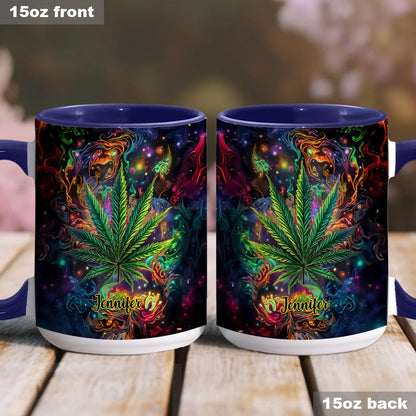Stoner Chick - Personalized Weed Accent Mug