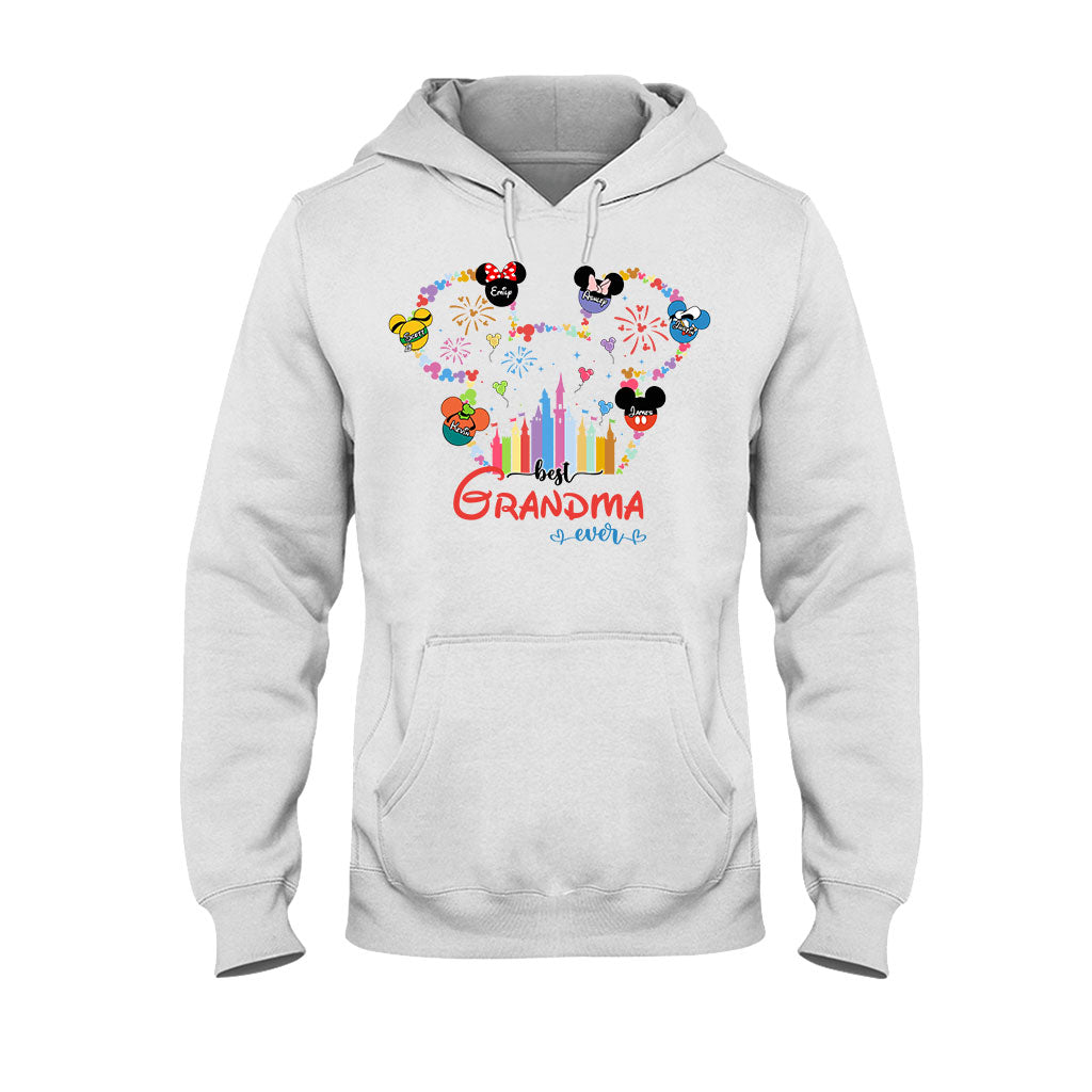 Best Grandma Mom Ever - Personalized Mouse T-shirt And Hoodie