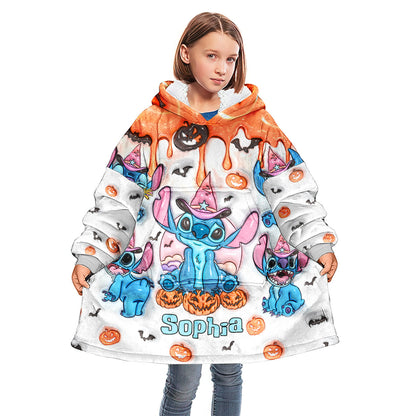 Spooky Vibes - Personalized Ohana Blanket Hoodie
