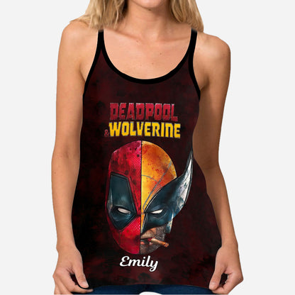 Let's Fu**king Go - Personalized The Psychopath Cross Tank Top