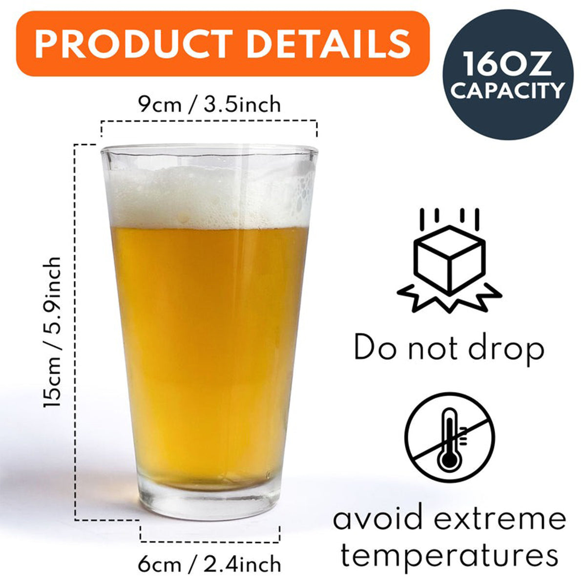 Are We Drunk - Personalized Bestie Beer Glass