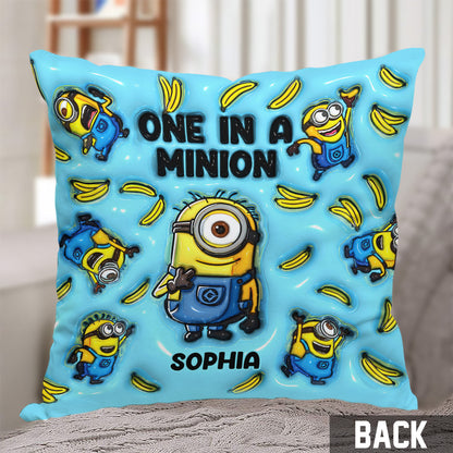 One In The Minion - Personalized Throw Pillow