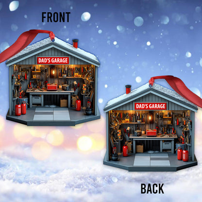 Dad's Garage - Personalized Father Ornament