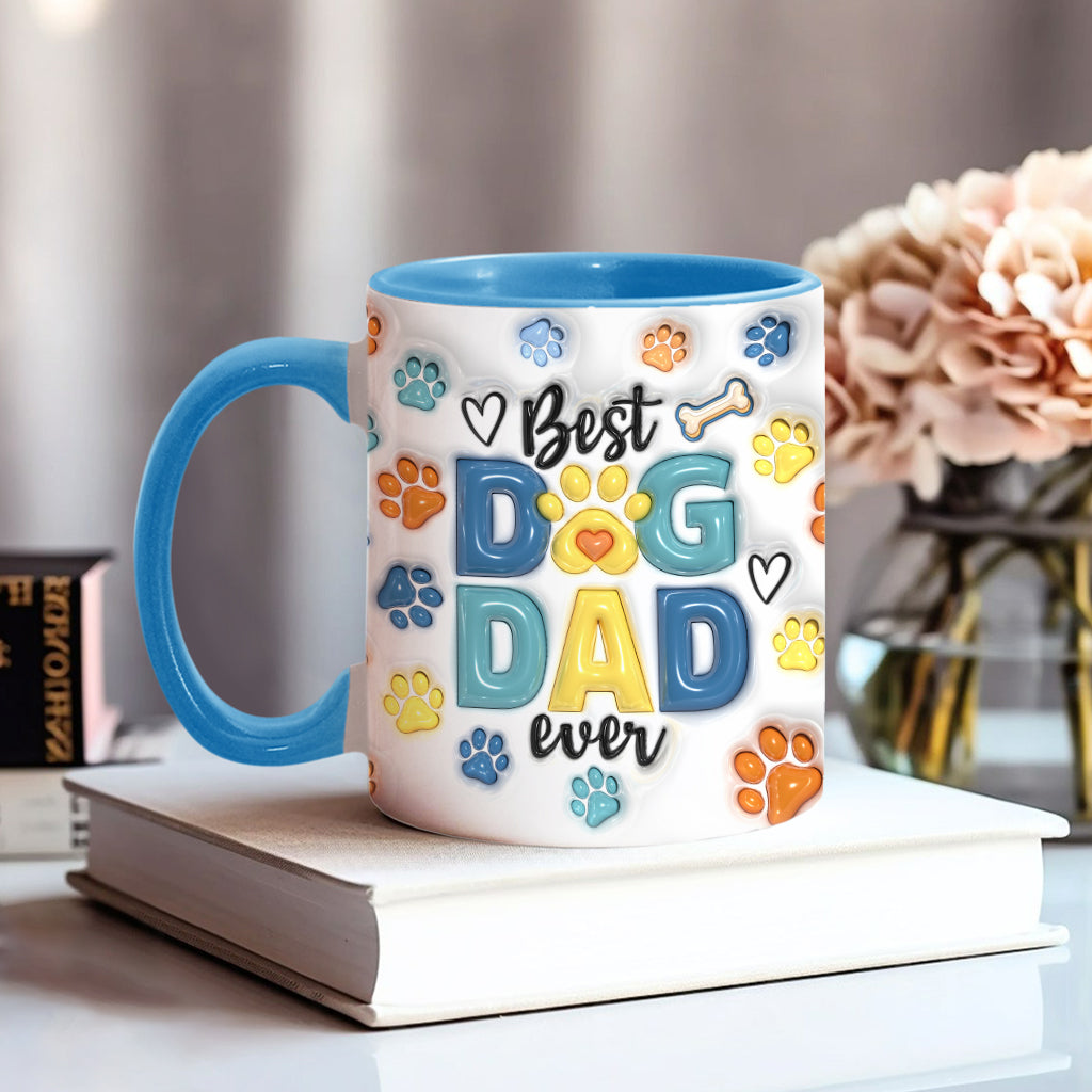Dog Dad - Personalized Dog Accent Mug