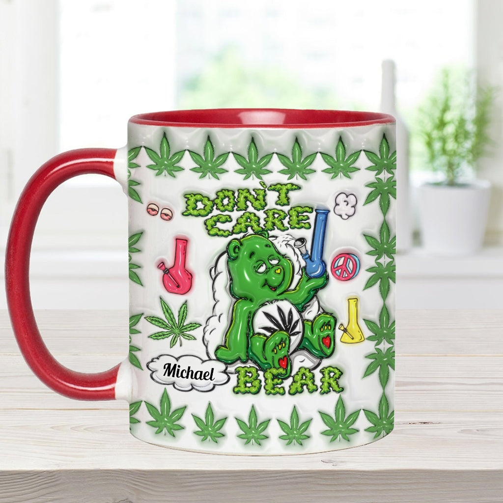 Don't Care Bear - Personalized Weed Accent Mug