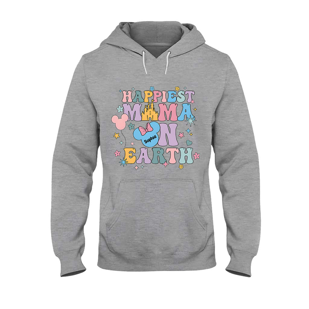 Happiest Mom On Earth - Personalized Mouse T-shirt And Hoodie