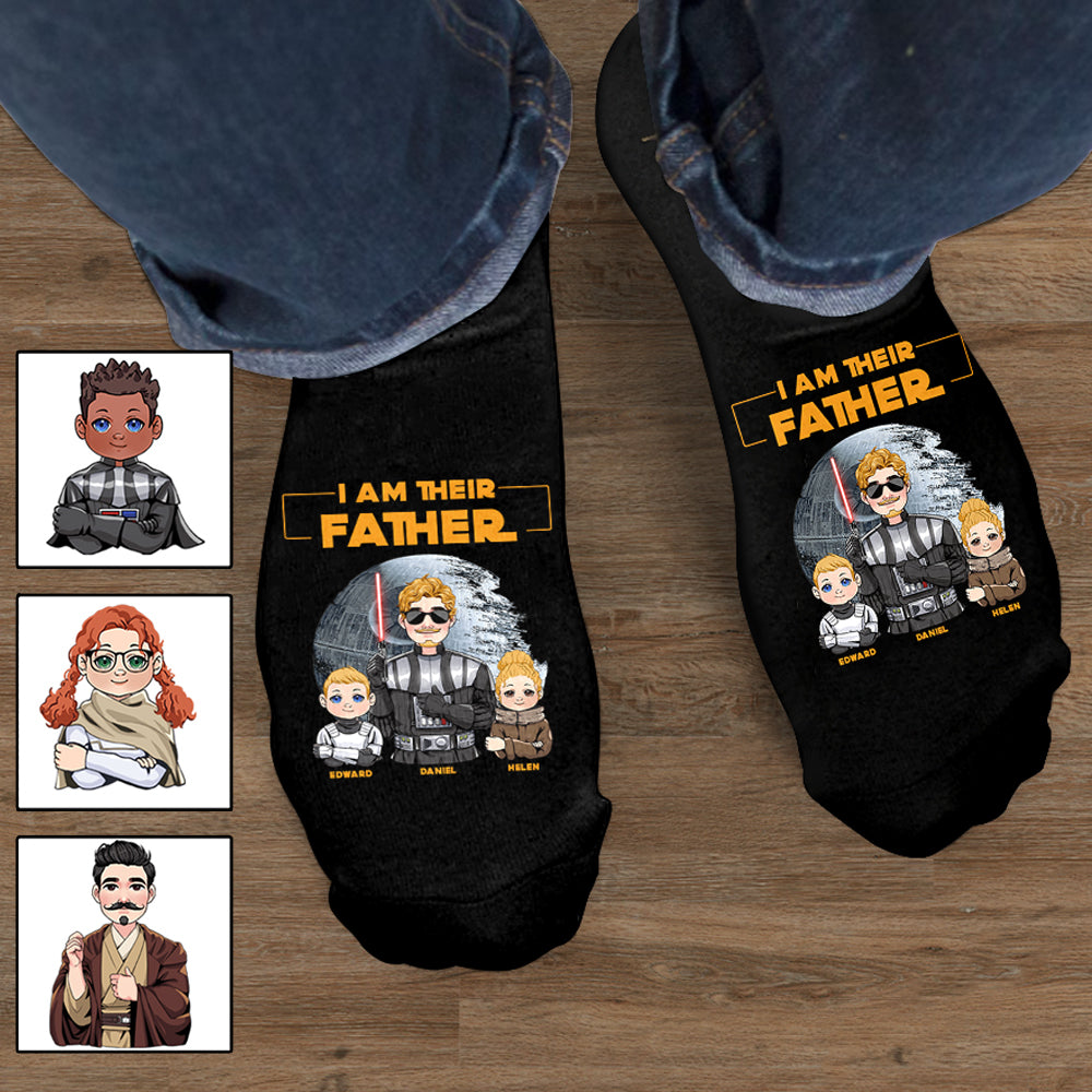 I Am Their Father - Personalized The Force Socks