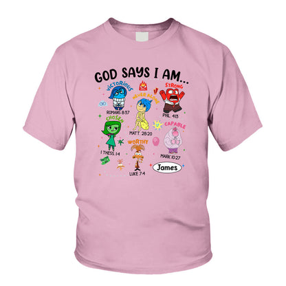 God Says I Am - Personalized T-shirt And Hoodie