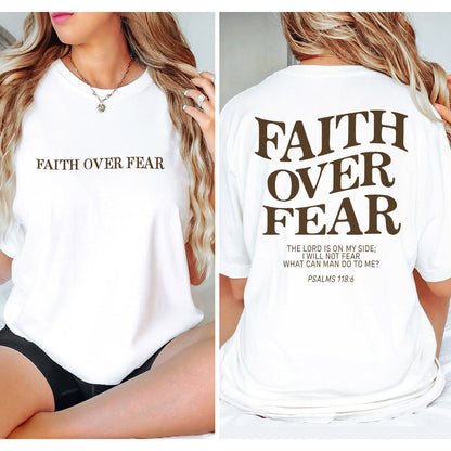 Faith Over Fear Christian T-shirt And Hoodie