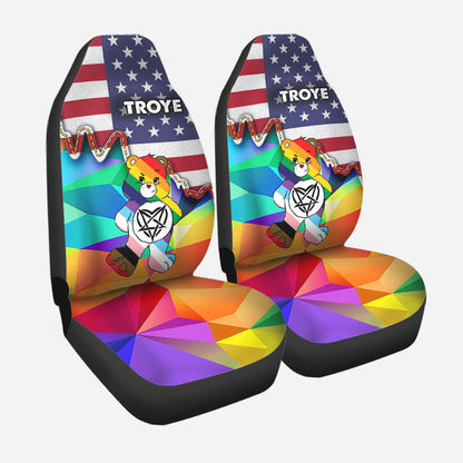 I am brave I am bruised This Is Me - Personalized LGBT Support Seat Covers