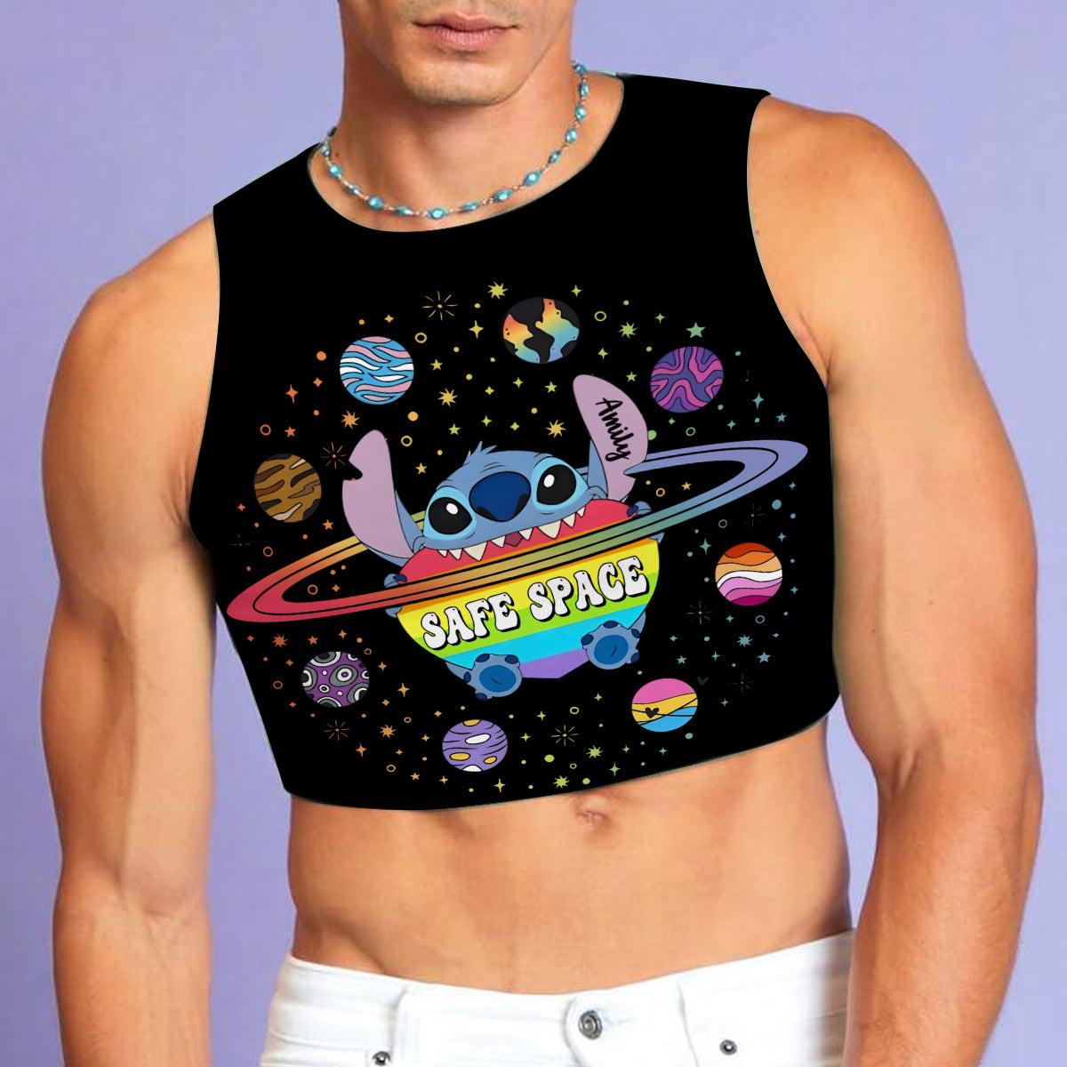 Safe Space - Personalized Ohana Crop Tank Top