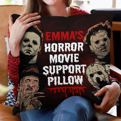 Horror Movie Support Pillow - Personalized Throw Pillow