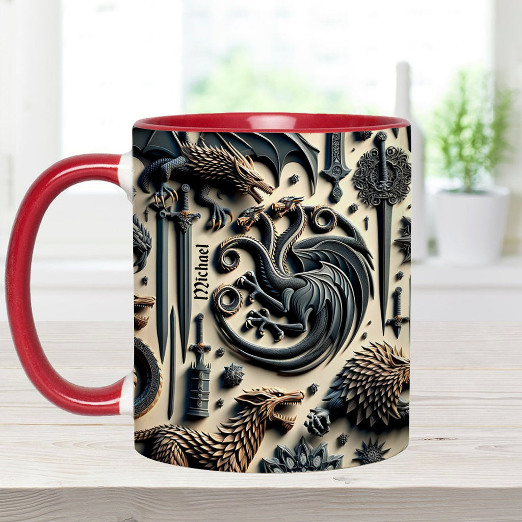 Iron House Crest - Personalized Thrones Game Accent Mug
