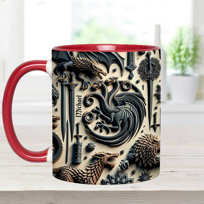 Iron House Crest - Personalized Thrones Game Accent Mug