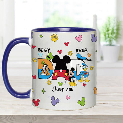 Best Dad Ever - Personalized Father Accent Mug
