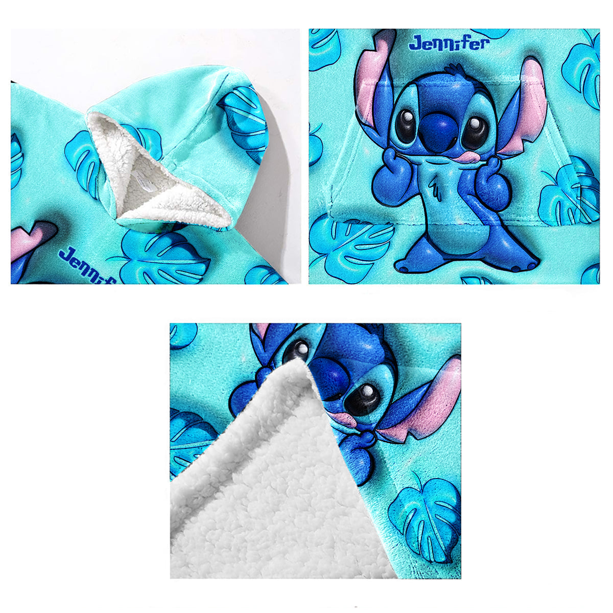 Ohana Means Family - Personalized Ohana Blanket Hoodie
