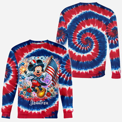 Cute Mouse 4th Of July - Personalized Mouse All Over Shirt
