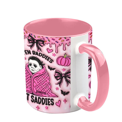 Even Baddies Get Saddies - Personalized Accent Mug