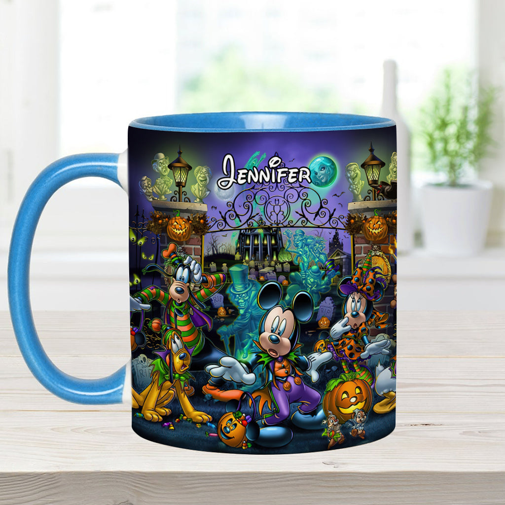 Welcome Foolish Mortals - Personalized Mouse Accent Mug