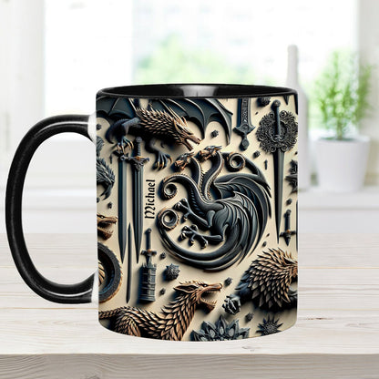 Iron House Crest - Personalized Thrones Game Accent Mug