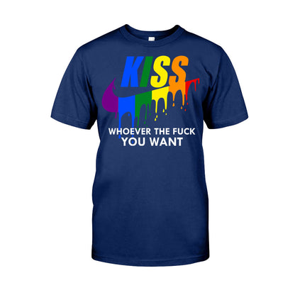 Kiss Whoever You Want - LGBT Support T-shirt And Hoodie