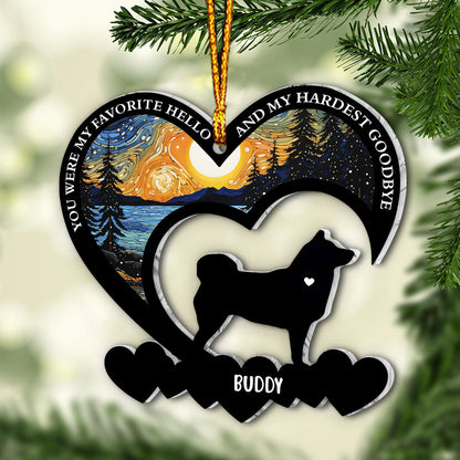 Forever In My Heart - Personalized Dog Ornament