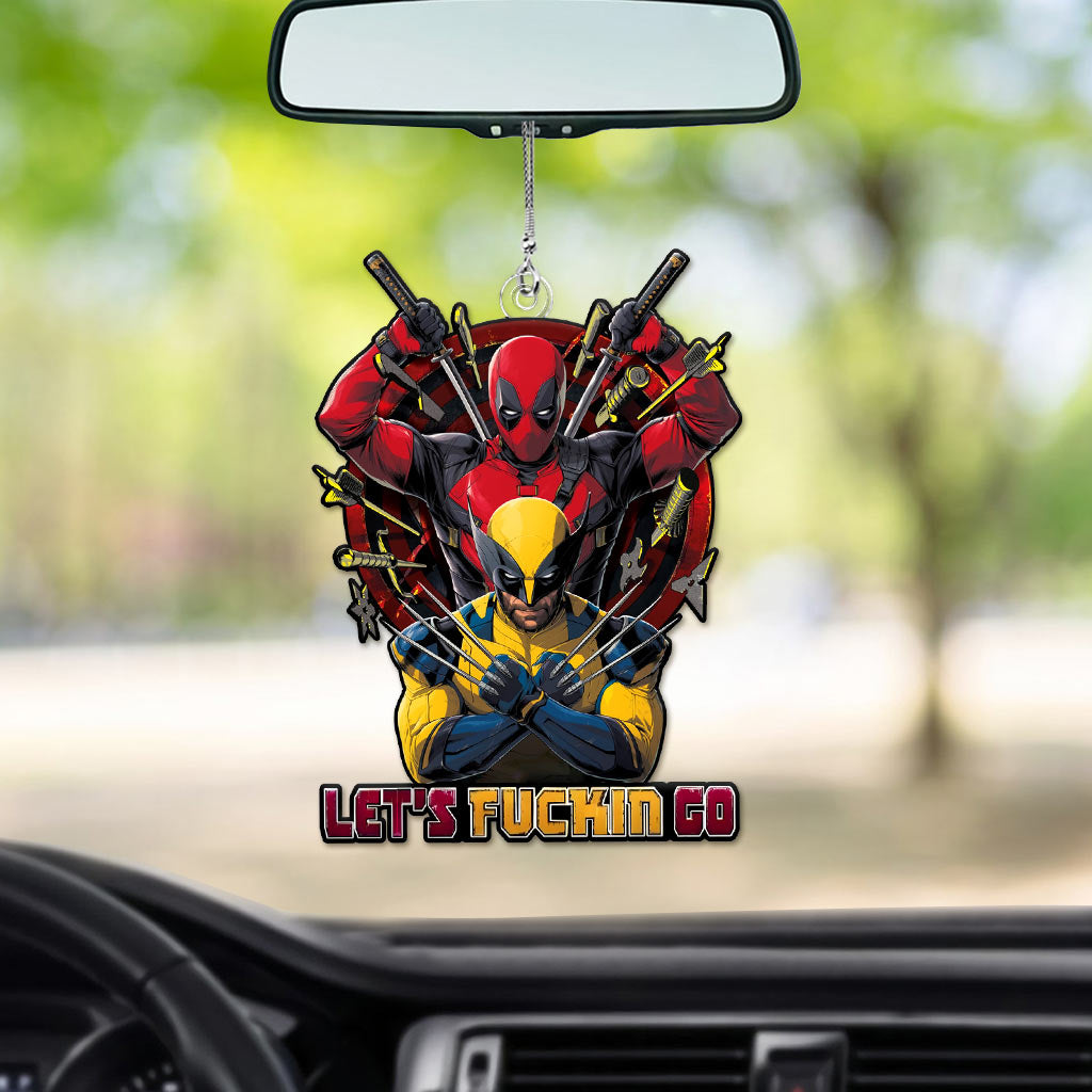 Let's Fucking Go - The Psychopath Custom Shaped Car Ornament