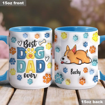 Dog Dad - Personalized Dog Accent Mug