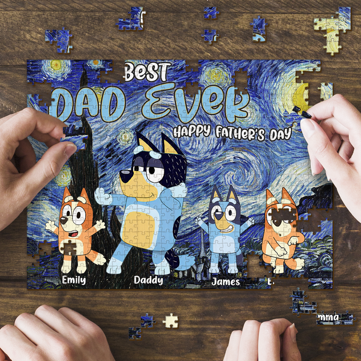 Best Dad Ever Happy Father's Day - Personalized Father Jigsaw Puzzle