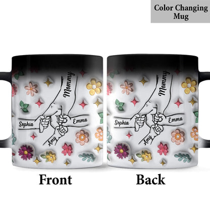 Holding Hands - Personalized Mother Mug