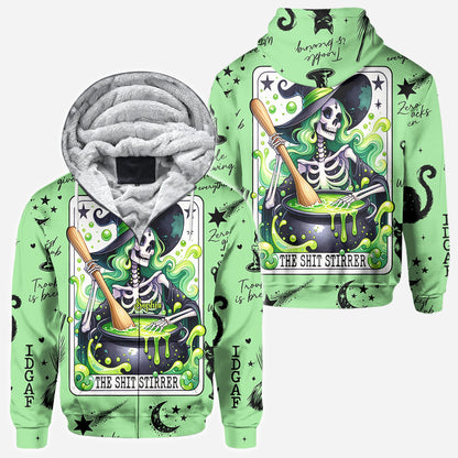 The Shit Stirrer - Personalized Witch All Over Shirt