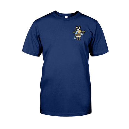 Tactical Dad Bluey T-shirt And Hoodie