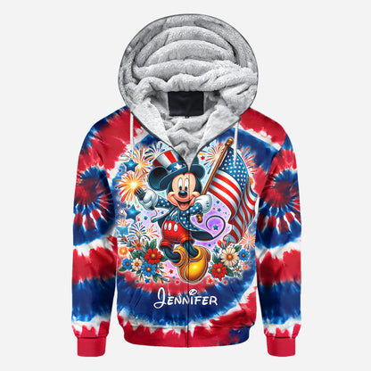Cute Mouse 4th Of July - Personalized Mouse All Over Shirt