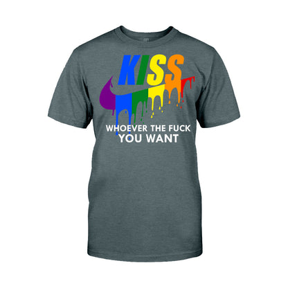 Kiss Whoever You Want - LGBT Support T-shirt And Hoodie
