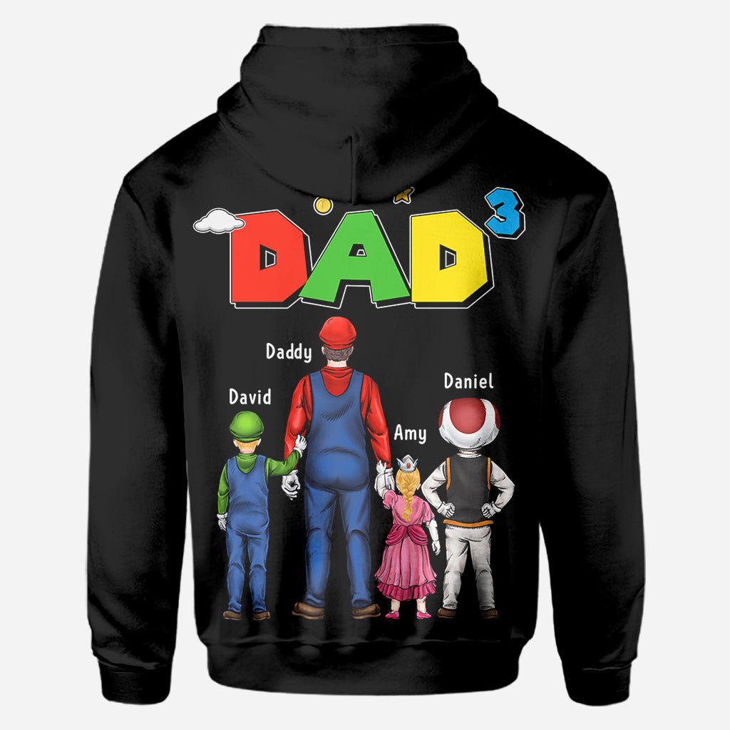 Super Daddio - Personalized Father All Over Shirt