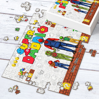 Super Daddio - Personalized Super Plumber Jigsaw Puzzle