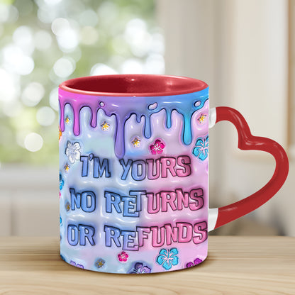 I'm Yours - Personalized Ohana Heart Handle Mug