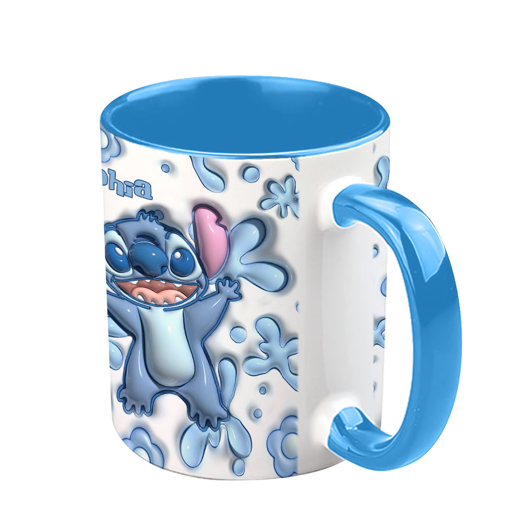 Ohana Blue - Personalized Ohana Accent Mug