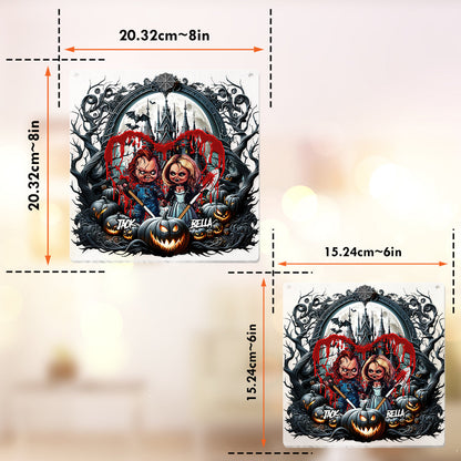 Till Dead Do Us Apart - Personalized Window Hanging Suncatcher Ornament