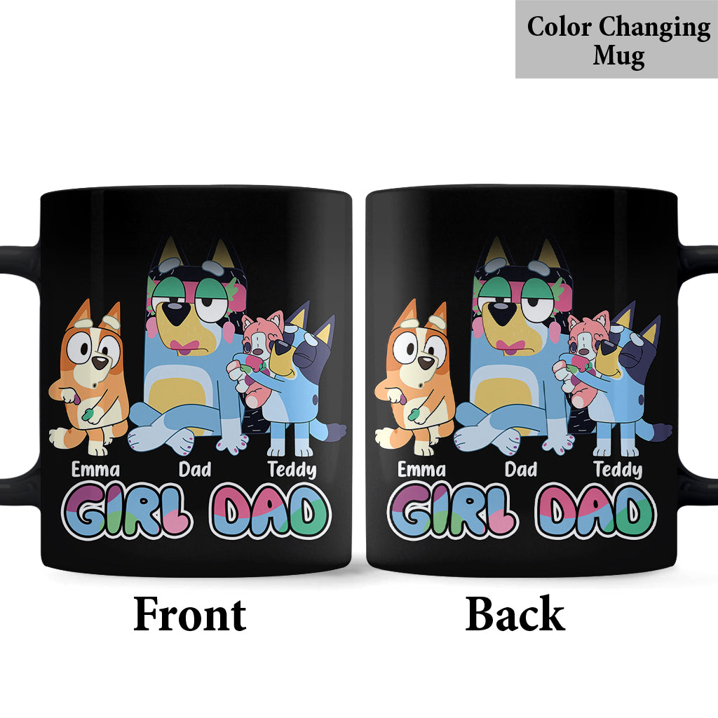Girl's Dad - Personalized Father Mug