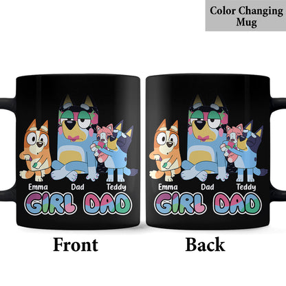 Girl's Dad - Personalized Father Mug