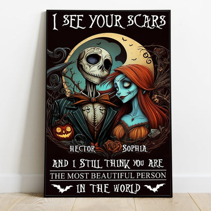 I See Your Scars - Personalized Nightmare Canvas And Poster