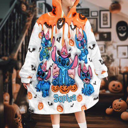 Spooky Vibes - Personalized Ohana Blanket Hoodie