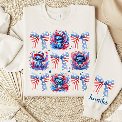 Land of Liberty Ohana - Personalized Ohana All Over Shirt