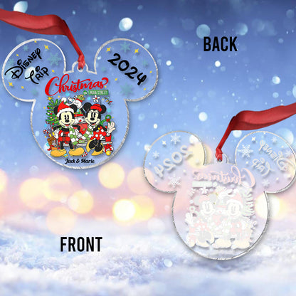 Disney Trip - Personalized Mouse Transparent Ornament